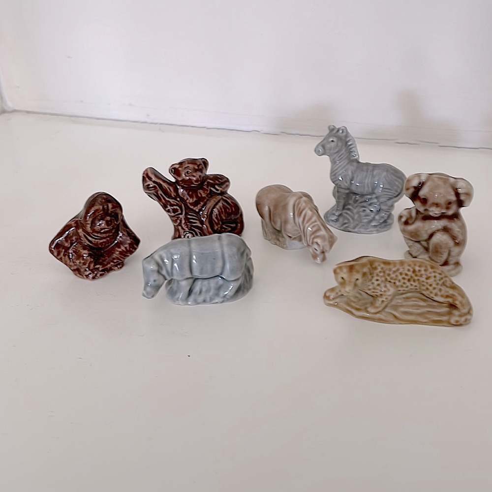 Ceramic Wade Whimsies, 7 total. Excellent condition!